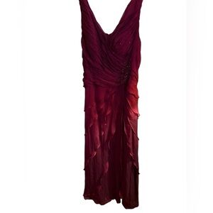 Ignite Evenings by Carol Lin | Dresses | Womens Large Ignite Evenings By Carol  Lin Elegant Burgundy Evening Dress | Poshmark
